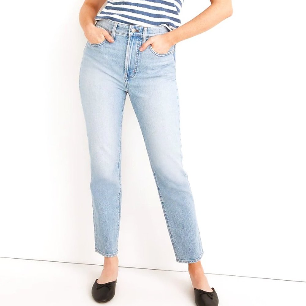 MADEWELL: Great Condition, Curvy Perfect Vintage Jean in Fiore Wash (Curvy 26)